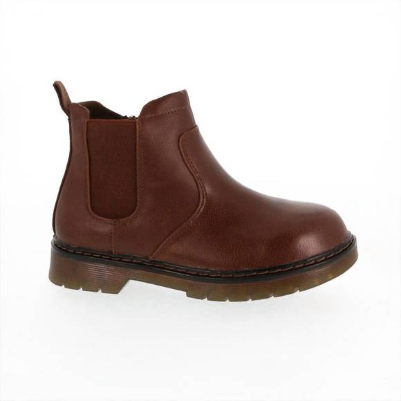 NEW STRAUSS + RAMM boy's coye zip boot in brown - Picture 1 of 3